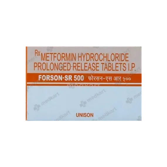 forson sr 500mg tablet 10's